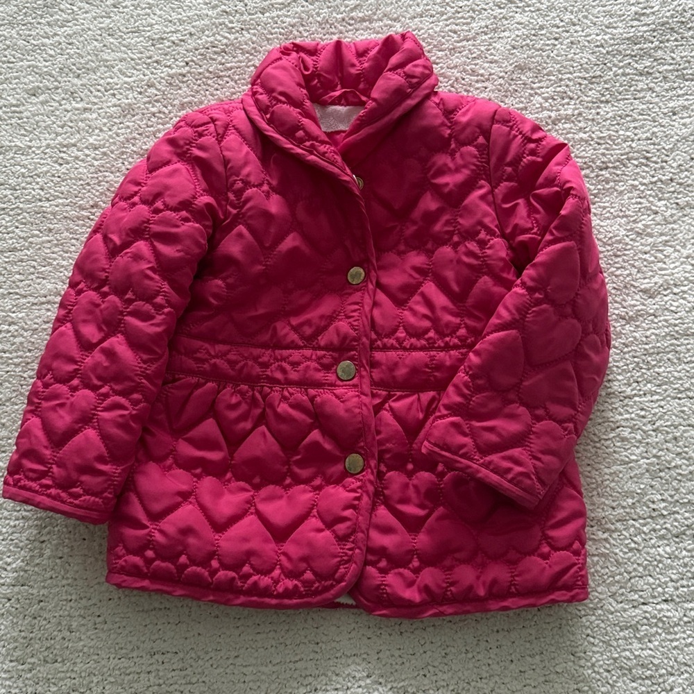 Liv & Lottie Pink Quilted Jacket Coat Toddler Girl 2T - Picture 5 of 6